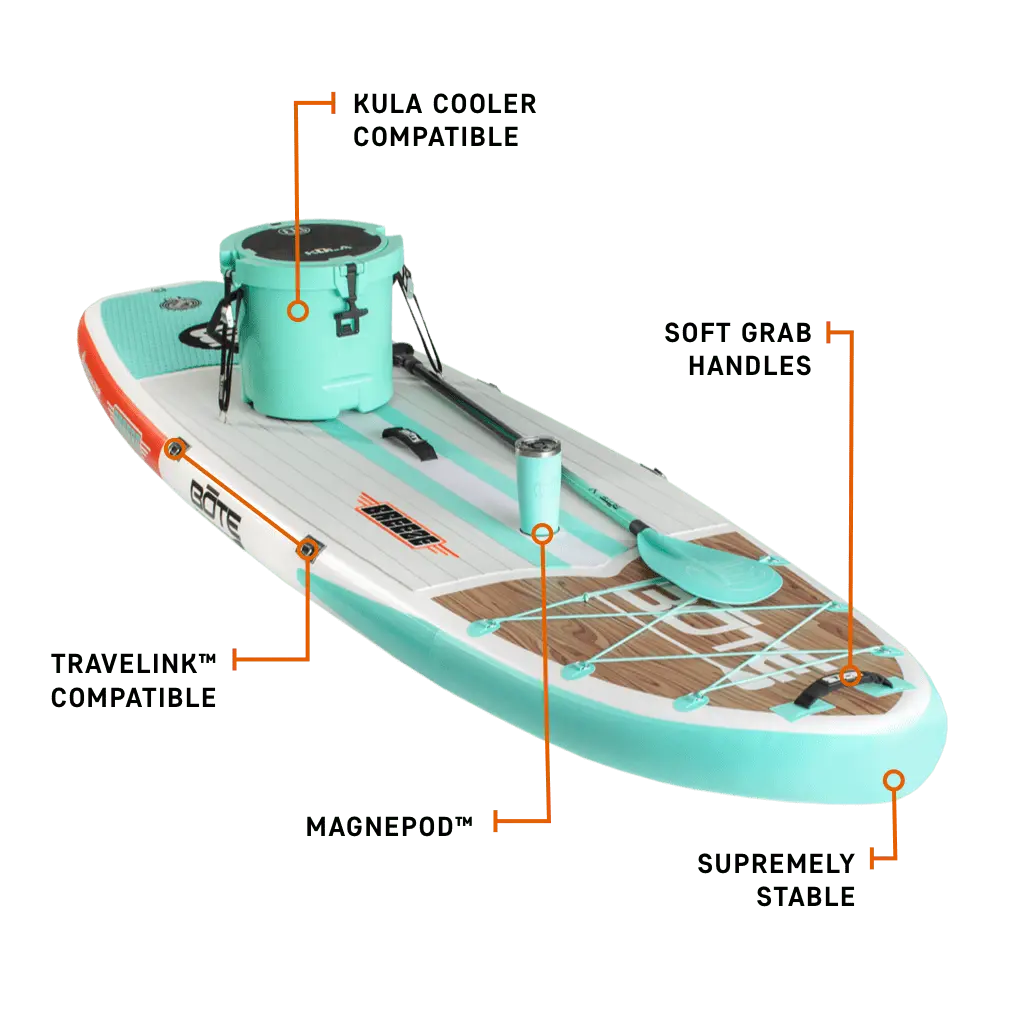 Breeze Aero 10′8″ Classic Cypress With MAGNEPOD™ Inflatable Paddle Board Bote