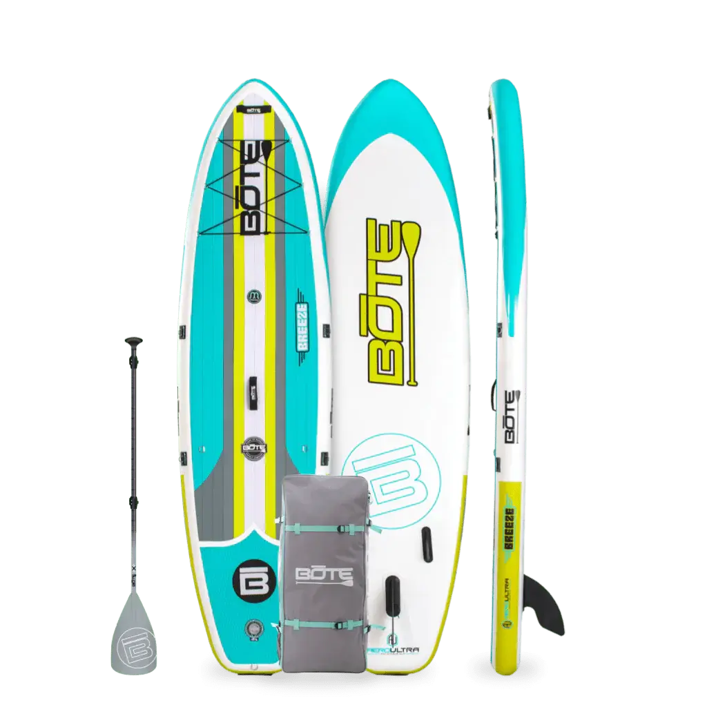 Breeze Aero 10′8″ Full Trax Citron With MAGNEPOD™ Inflatable Paddle Board Package Bote