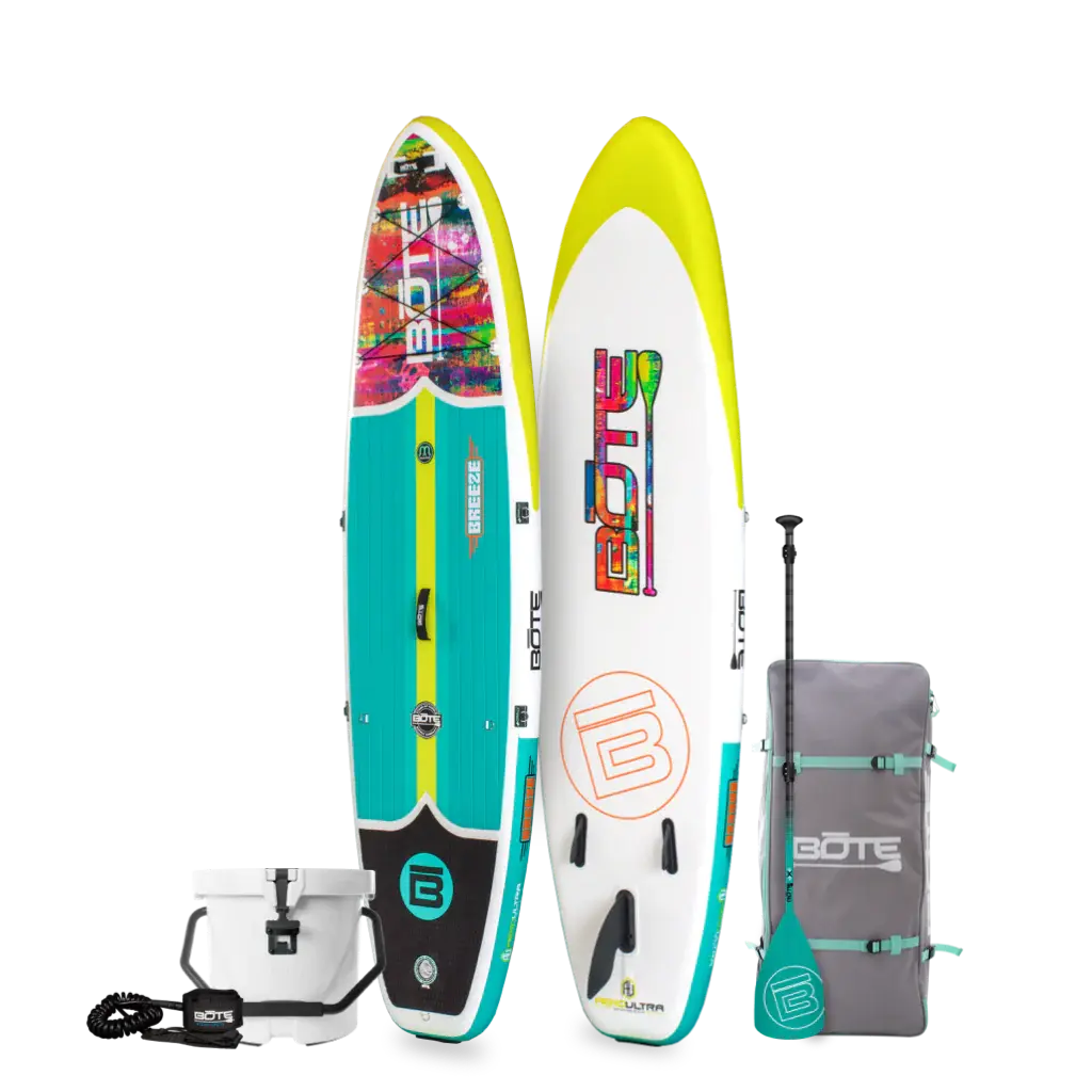 Breeze Aero 10′8″ Native Spectrum With MAGNEPOD™ Inflatable Paddle Board Package Bote
