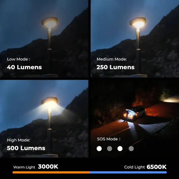 EVO LANTERN - FLEXTAIL x OuTask 2-in-1 Telescopic Lantern for Versatile Lighting Flextail