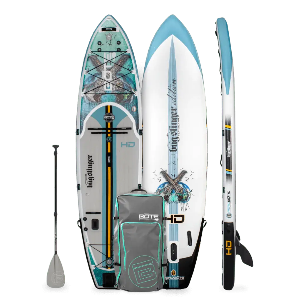 HD Aero 11′6″ Bug Slinger® Warbirds Inflatable Paddle Board Package Bote