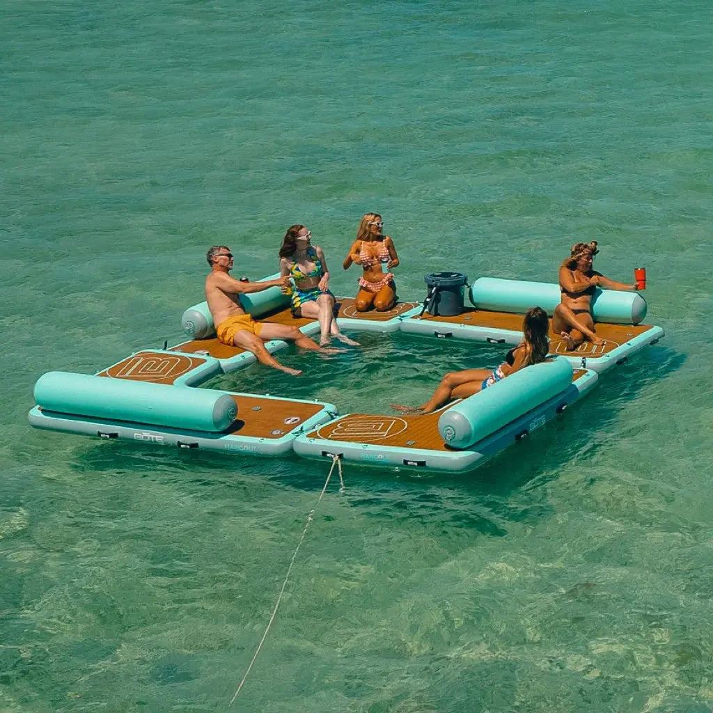 Inflatable Dock Hangout Quad Rectangle Bote