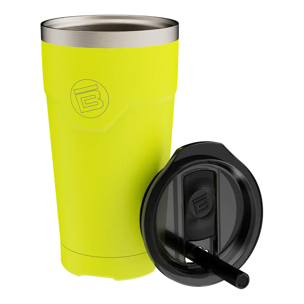 Bright yellow 20 oz yeti tumbler