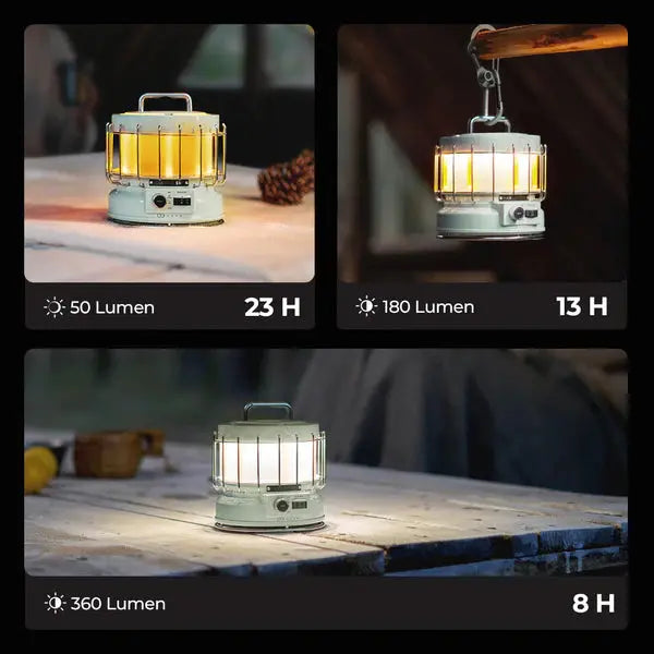 MAX LANTERN - 3-in-1 Vintage Lantern with Flame Flextail