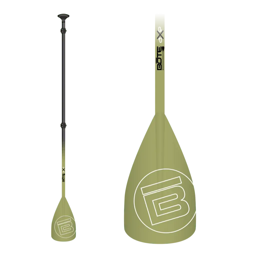 3-Piece Adjustable SUP Paddle Olive Bote