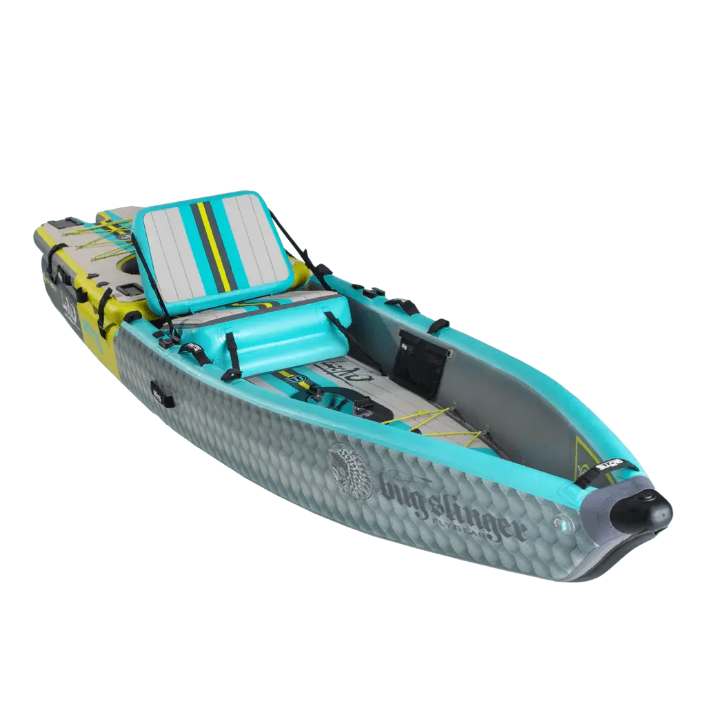 LONO Aero 12′6″ Bug Slinger™ Silver King Inflatable Kayak Bote