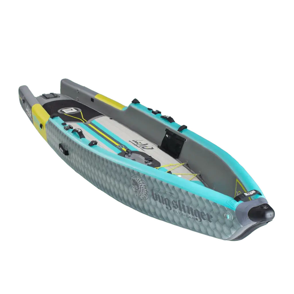 LONO Aero 12′6″ Bug Slinger™ Silver King Inflatable Kayak Bote