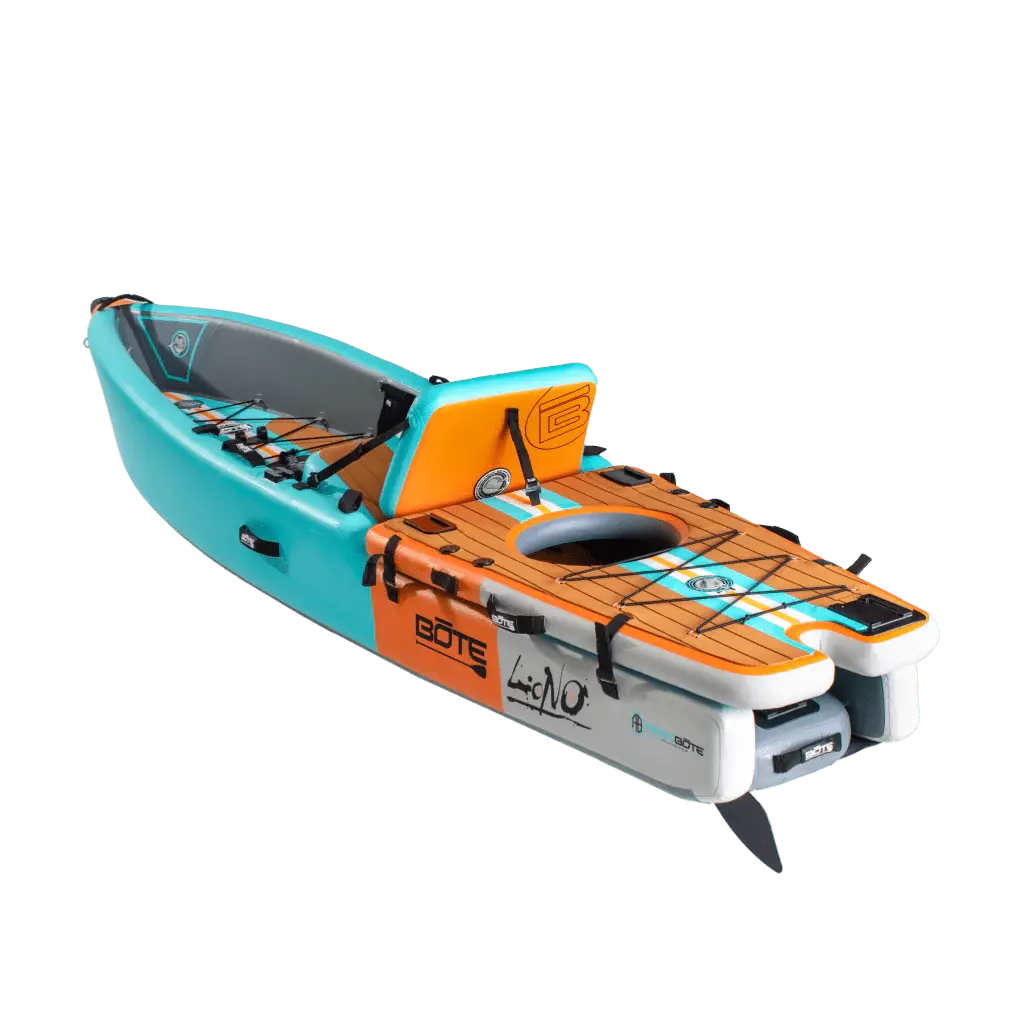 LONO Aero 12′6″ Native Aqua Inflatable Kayak Bote