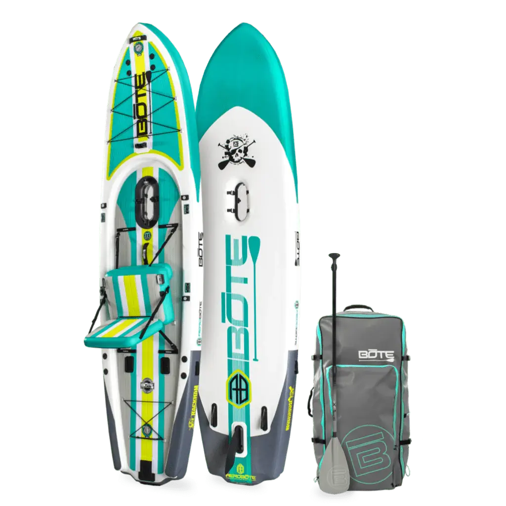 Rackham Aero 12′4″ Full Trax Jade Inflatable Paddle Board Bote