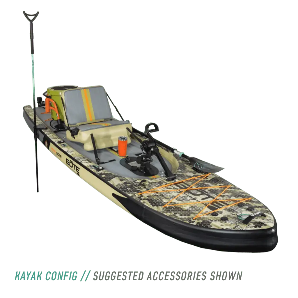 Rackham Aero 12′4″ Verge Camo Inflatable Paddle Board Bote