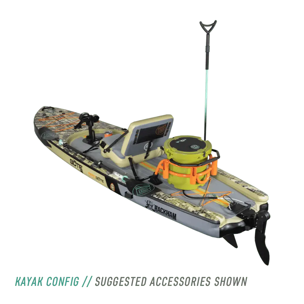 Rackham Aero 12′4″ Verge Camo Inflatable Paddle Board Bote