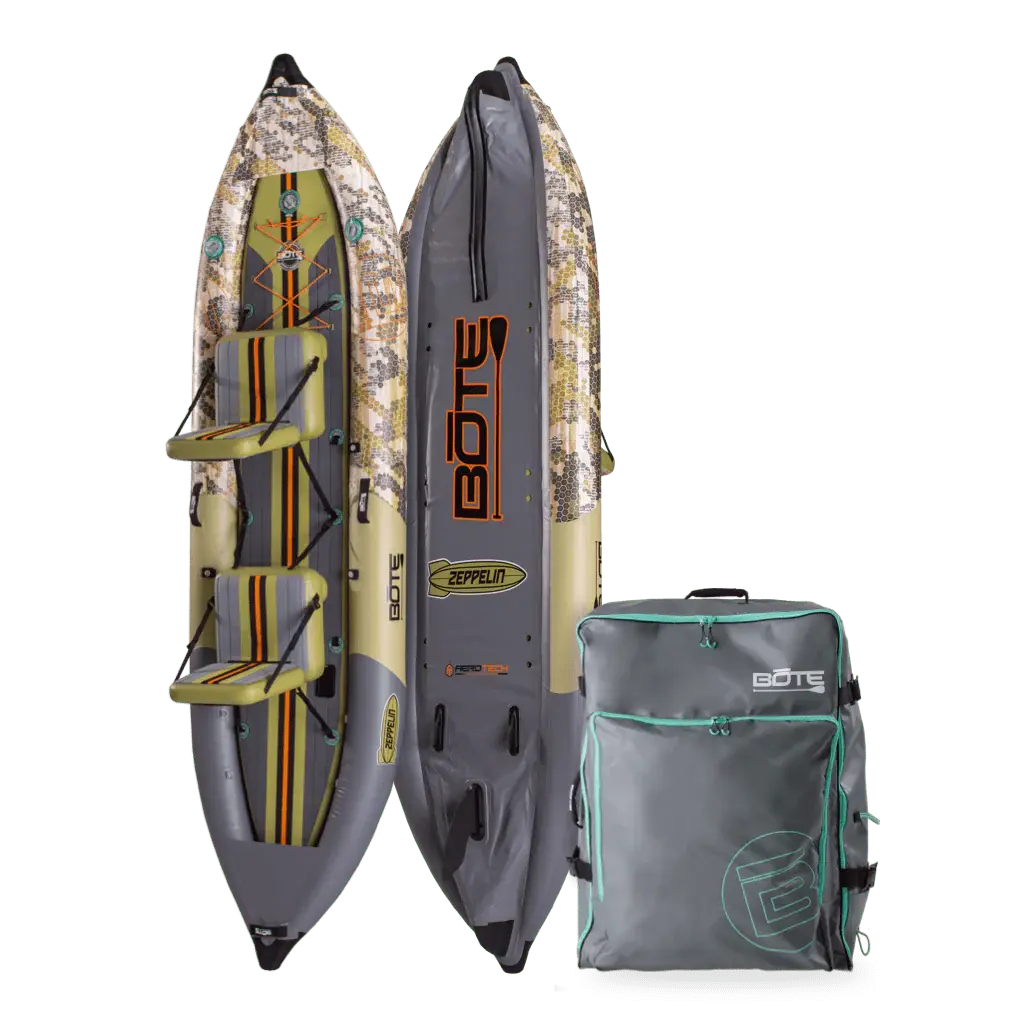 Zeppelin Aero 12′6″ Verge Camo Inflatable Kayak Bote